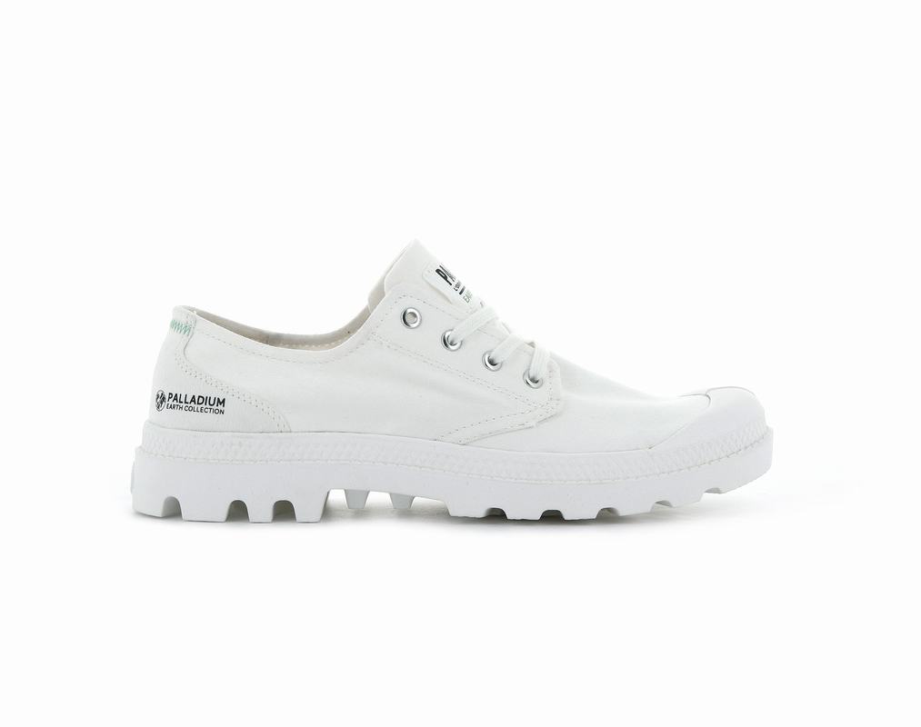 Palladium Pampa Oxford Organic Ii Damen Schuhe Weiß ||730169-ENU||